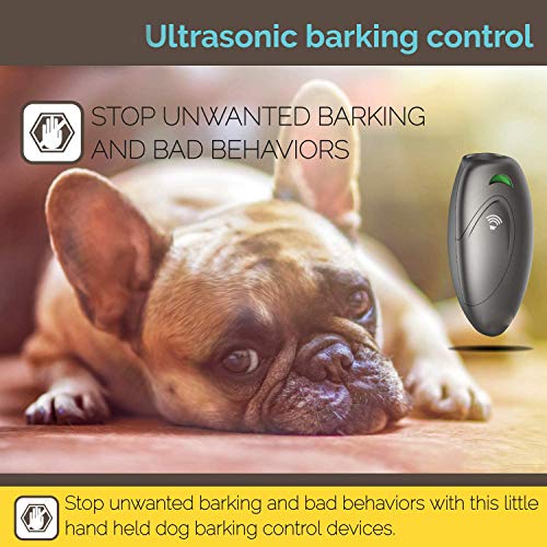 COLIBROX Ultrasonic Barking Control, Dog bark Control, Bark Trainer, Anti Barking Device, Handheld ultrasonic Dog bark Deterrent with Wrist Strap,No bark Devices,Barking Dog Deterrent,Bark Controller