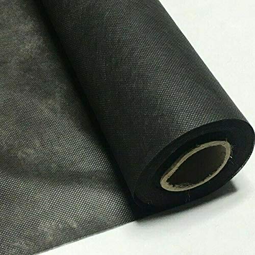 KCHEX Polypropylene Black Interfacing Dust Cover Cloth Fabric 36" inches Wide Cambric