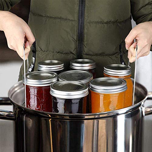 COLIBYOU Canning Rack, Stainless Steel Canning Jar Rack, Canner Rack, No Rust, Stability, Canning Rack for Regular Mouth and Wide Mouth Mason Jars, Ball Jars Storage Organizer