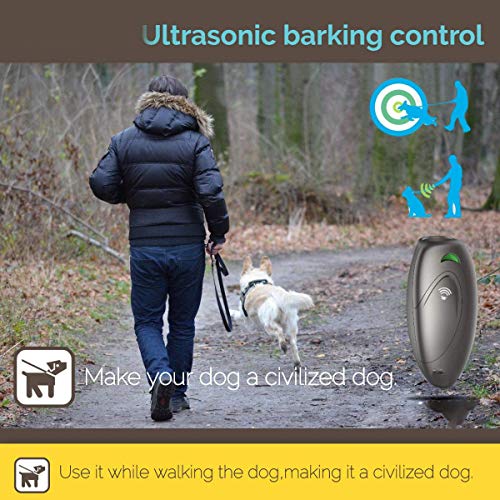 COLIBROX Ultrasonic Barking Control, Dog bark Control, Bark Trainer, Anti Barking Device, Handheld ultrasonic Dog bark Deterrent with Wrist Strap,No bark Devices,Barking Dog Deterrent,Bark Controller
