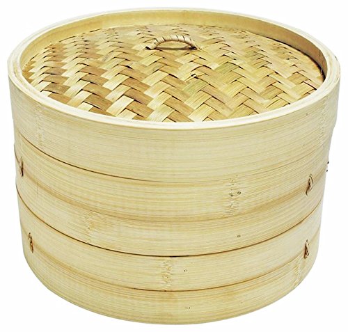 6" Bamboo Steamer Set