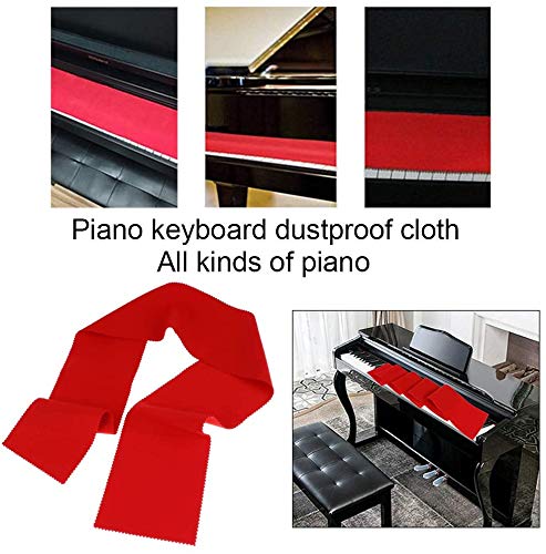 COLIBYOU Piano Key Cover Keyboard Cover Red
