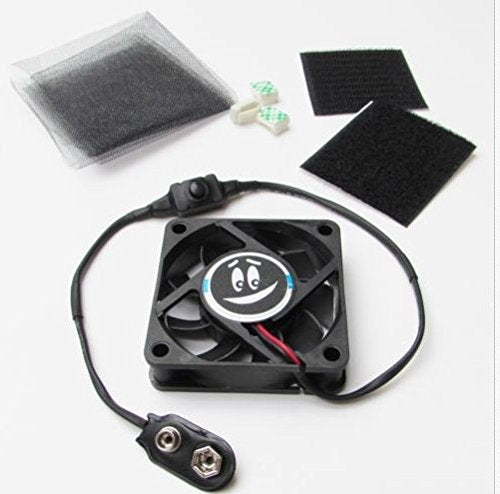 KCHEX 2.5" 9V MINI COOLING FAN KIT for Mascot Costume Cosplay 9 Volt Battery Portable