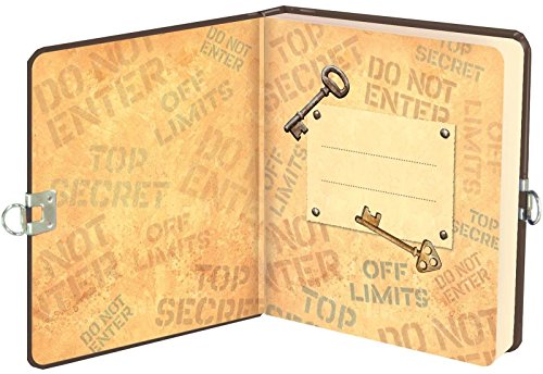KCHEX Diary With Lock Key Blank Notebook Boy Locking Journal Kids Password Secret Book
