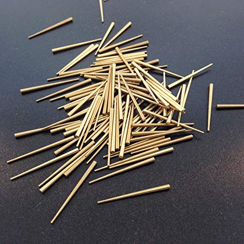 KCHEX Clock Repair Tapered pins Brass 100 Count Size .030" to .065" x 1"