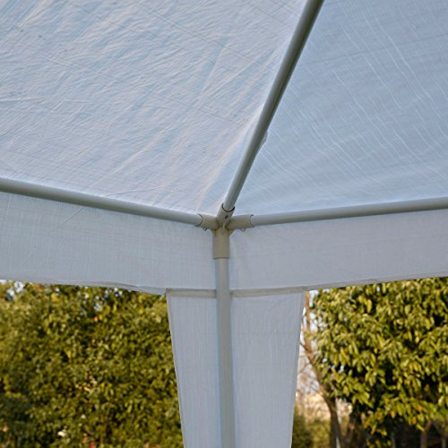 KCHEX 10x10 Feet outdoor Canopy Party Wedding Tent Garden Gazebo Pavilion Cater Events White