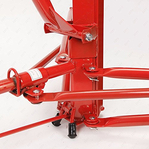 COLIBROX Heavy Duty Drywall & Panel Lift Hoist Professional Red 11Ft Jack Caster Lockable Tool