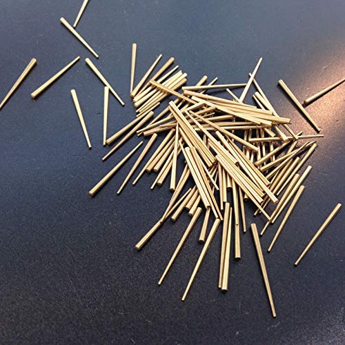 KCHEX Clock Repair Tapered pins Brass 100 Count Size .030" to .065" x 1"