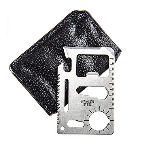 11 in 1 Function Credit Card Size Survival Pocket Tool, Multi-Tool - 2 Pack