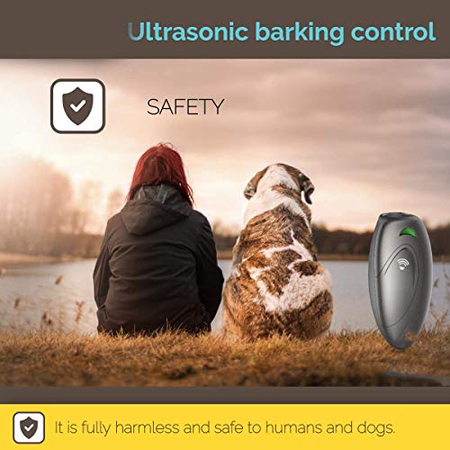 COLIBROX Ultrasonic Barking Control, Dog bark Control, Bark Trainer, Anti Barking Device, Handheld ultrasonic Dog bark Deterrent with Wrist Strap,No bark Devices,Barking Dog Deterrent,Bark Controller