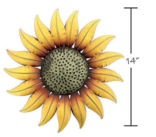 Toysdone Metal Decorative 14" Sunflower Wall Plaque Product Name