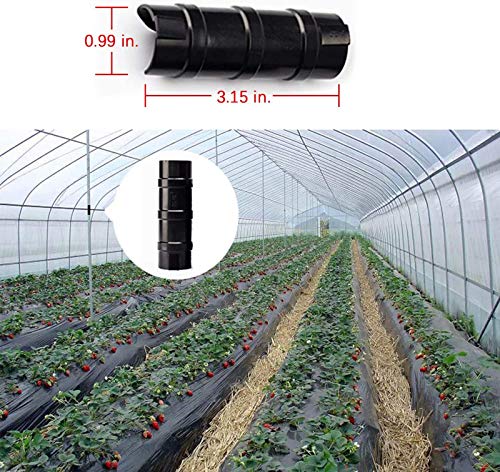 WANLING 15pcs 32mm /1.26" Garden Buildings Tube Clip Greenhouse Frame Pipe Tube Film Clip for Greenhouse Banner Frame Shelters