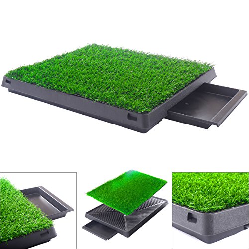 KCHEX Dog Potty Home Training Toilet Pad Grass Surface Pet Park Mat Outdoor Indoor