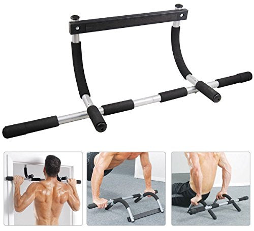 SKEMIX Super Sport Heavy Duty Doorway Chin Pull Up Bar Exercise Fitness Gym Home Door Mounted