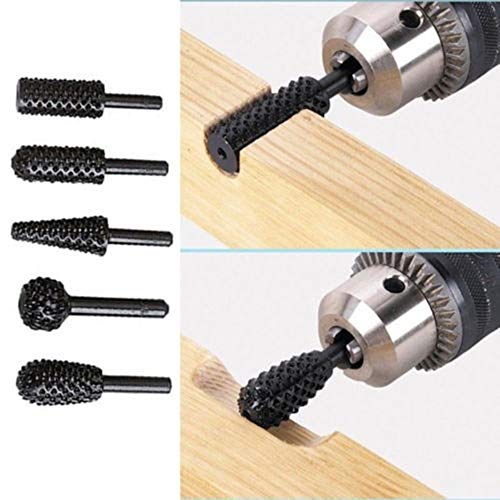 1 Set 5PCS 1/4'' DIY Drill Bit Set Carpentry Cutting Tools For Woodworking Knife Wood Carving building/engineering Hand tool useful
