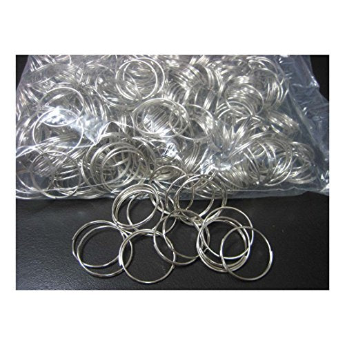 COLIBROX .Lot 1000 pc 1" Bulk Split Rings /Locksmith Give Away Keyrings / 1.1mm x 28mm/- New