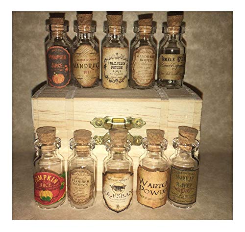 KCHEX Halloween Small Apothecary Potion Bottles Harry Potter Party Prop