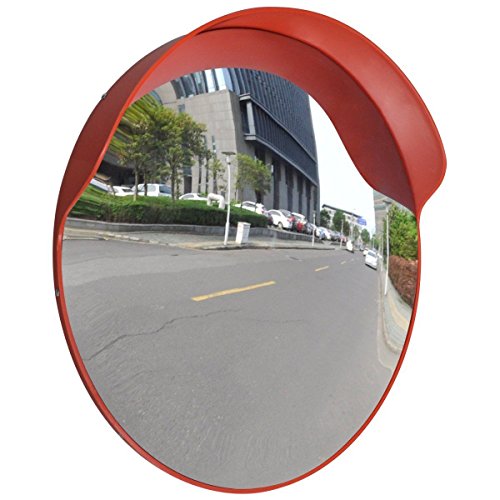 COLIBROX Outdoor Road Traffic Convex PC Mirror Safety & Security, Wide Angle Driveway, 24"