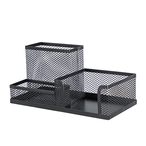 Toysdone Pen Holder Mesh Pencil Holder Metal Pencil Holders Pen Organizer Black for Desk Office Pencil Holders