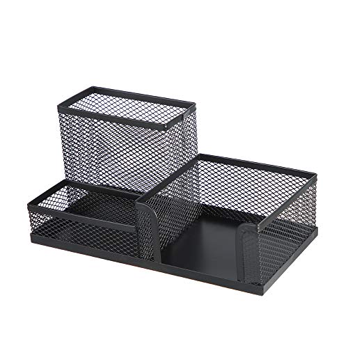 Toysdone Pen Holder Mesh Pencil Holder Metal Pencil Holders Pen Organizer Black for Desk Office Pencil Holders