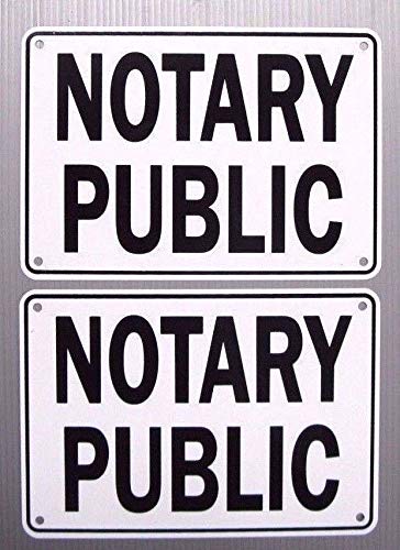 KCHEX Notary Public Service Sign, 2 Sign Set, Metal