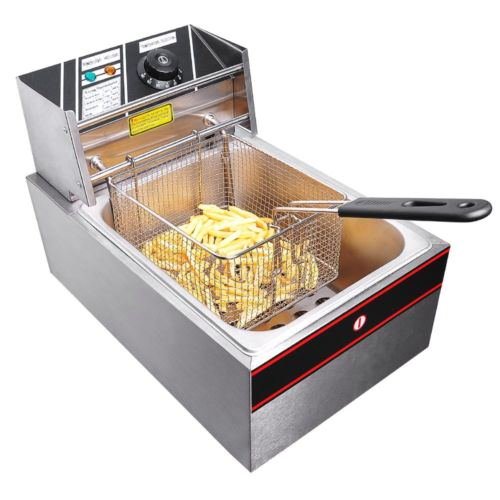 ESKONI 6L Electric Countertop Deep Fryer Commercial Basket French Fry Restaurant 2500W