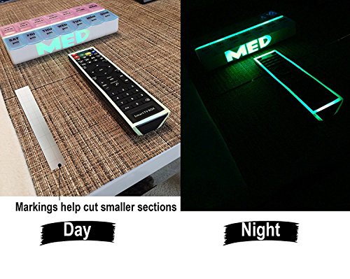 COLIBROX Glow in the Dark Tape - Luminous Stickers 30 Feet x 1 Inch Waterproof Masking, Gaffer and Emergency Use Tape | Glow-in-the-Dark Duck Tape has a Very Bright Photo-luminescent Glow