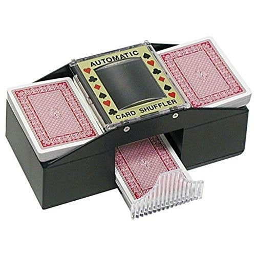 COLIBYOU Casino Deluxe Automatic 2 Deck Card Shuffler Poker Texas Hold’em Black Jack New