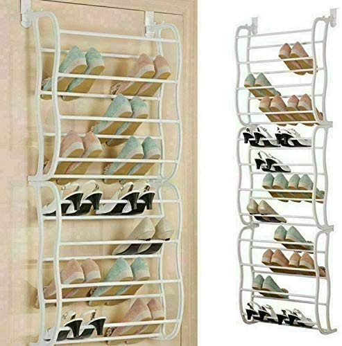 COLIBROX Trade Shop Over-The-Door Shoe Rack 36 Pairs forWall Hanging Closet Organizer Storage Stand