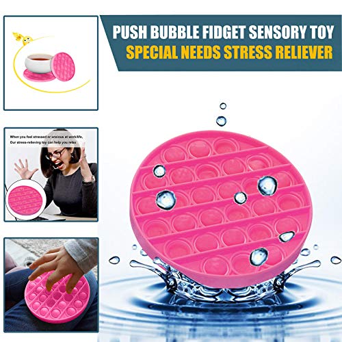 KCHEX 3PCS Push pop Bubble Fidget Sensory Toy Autism Special Needs Stress Reliever