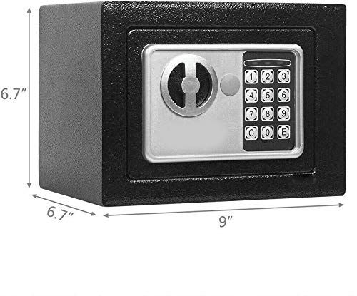ESKONI Durable Digital Electronic Safe Box Keypad Lock Home Office Hotel Gun Black