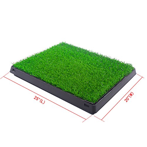 KCHEX Dog Potty Home Training Toilet Pad Grass Surface Pet Park Mat Outdoor Indoor