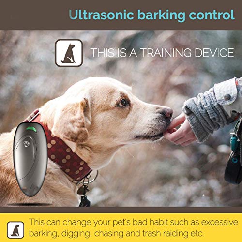 COLIBROX Ultrasonic Barking Control, Dog bark Control, Bark Trainer, Anti Barking Device, Handheld ultrasonic Dog bark Deterrent with Wrist Strap,No bark Devices,Barking Dog Deterrent,Bark Controller