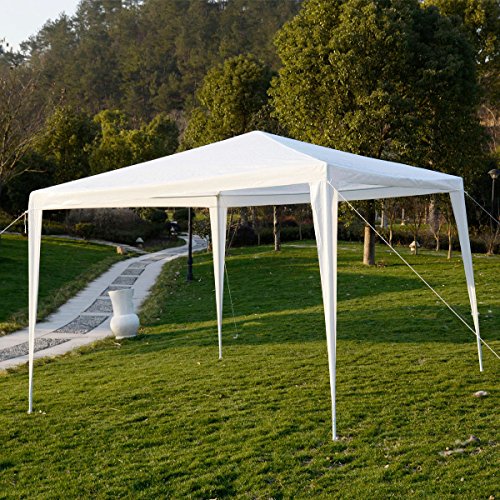 KCHEX 10x10 Feet outdoor Canopy Party Wedding Tent Garden Gazebo Pavilion Cater Events White