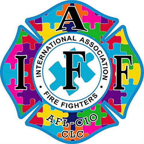 4" IAFF Decal Autism Support Exterior Mount