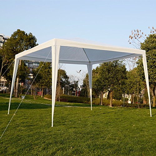 KCHEX 10x10 Feet outdoor Canopy Party Wedding Tent Garden Gazebo Pavilion Cater Events White