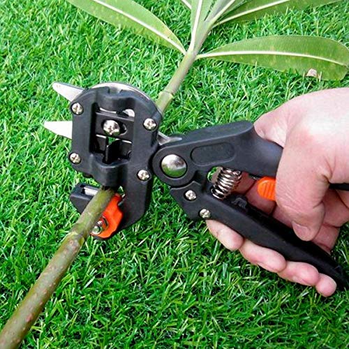 SKEMIX Professional Grafting Tool Garden Graft Pruner, Promote Plants Healing and Growth, Efficient Gardening Grafting Scissor Replaceable V/U/Ω Blades Durable Carbon Steel Comfort Handle