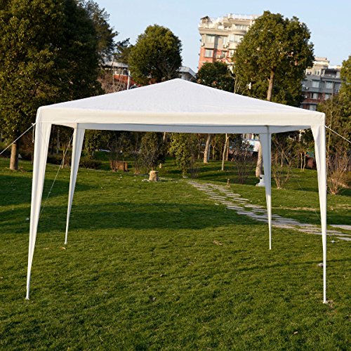 KCHEX 10x10 Feet outdoor Canopy Party Wedding Tent Garden Gazebo Pavilion Cater Events White