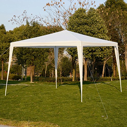 KCHEX 10x10 Feet outdoor Canopy Party Wedding Tent Garden Gazebo Pavilion Cater Events White