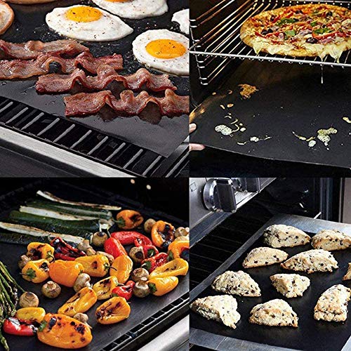 COLIBROX Heavy Duty Oven Liners Non-Stick Thick Heat Resistant Oven Cooker Mat Easy to Clean, Reduce Spills and Stuck Food Kitchen Friendly Cooking Liner Lining Accessory x 2 Pack